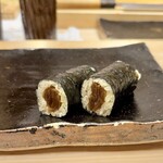 銀座 すし傳 - 〆のかんぴょう巻き