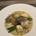 現代茶寮 銀座風月堂 - 和歌山県産　下平目のムニエル・ソースノルマンド