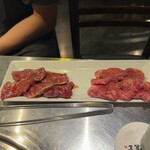 海老名食堂 - ハラミと赤身