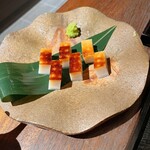 北野坂 こばやし - 淡路島のハモ100%板わさ、わさびも本気のやつ。