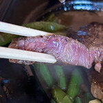 ペコペコ - ドッキリステーキ　《ハラミ成形肉》　　byまみこまみこ