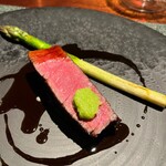 蒼 - 但馬玄のヒレです. 美味ですね. 但馬玄を煮詰めたソースも美味しい