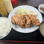 白龍ラーメン - から揚げ定食　900円