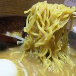 白樺山荘 - 中ちぢれ麺