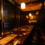 Tamatama - 完全個室は、１２名様～最大１８名様まで収容可。掘りごたつの個室です。