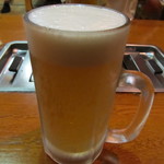 スタミナ苑 - 生ビール（大）