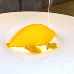 北海道焼肉 北うし - マンゴーのジェラート