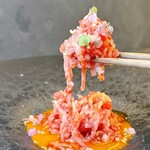 北海道焼肉 北うし - 黒毛和牛ユッケ