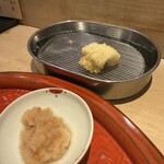 てんぷら 深町 - 鱧と梅おろし