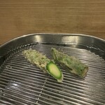 てんぷら 深町 - アスパラ