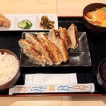 Homemade Grilled Gyoza Set Meal