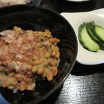 おいしい台所12カ月 - 大根おろし納豆は青のりも入って風味良い。