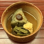 銀座 小十 - 賀茂茄子