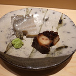 鮨 さいとう - 鮑、煮蛸