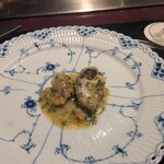 表参道うかい亭 - 鮑を少しずつ分けていただきました！