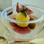 SIMOSE French Restaurant - マスカルポーネとぶどうのヴァシュラン