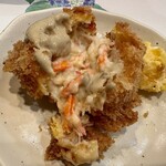 寿し肴和志 - カニの身がいっぱい入ってます！カニ味噌ソース付き✨