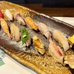 寿し肴和志 - ◉ 上寿司
      　☘️いつもの魅力あるネタ15貫