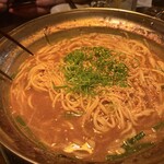 酒場氷炭 -  最後は〆にちゃんぽん麺を入れていただきました。