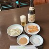 中国料理 はくぶん - 瓶ビール700円、春巻き300円、水餃子300円