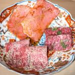 #ヒロキヤ渋谷 - 特選和牛盛り合わせ  カルビ、 上ロース、 ハラミ