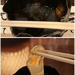 たでの葉 - デザート 出来たての葛切り
      葛切りが苦手な私ですがたでの葉さんのは別物、黒蜜のコクのある甘みにツルンとした食感、美味しく締まりました♪