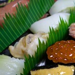 ことぶき寿司 - えんがわ、活貝、いか