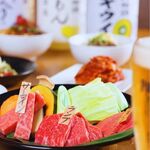 やまさきの焼肉 - 牛恋コース6,000円