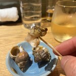 新橋貝介 - つぶ貝の壺焼き