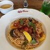 ジョリーパスタ - 夏野菜のパスタ＆コンソメスープ＆メロンソーダ