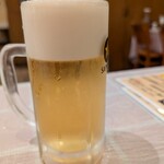 トプカ - ビールも頼んでしまいました。
