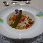 トゥ・ラ・ジョア - 2014.09　ディナー　昆布盛産の雲丹の美味いこと・・・