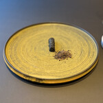 プレゼンテ スギ - 人参の向こう側
      　紫人参+人参炭化パウダー　フリット
      　ブラック？
      　シナモンシュガー
      　りんごのピューレ