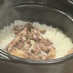 焼肉あきら - 牛テールの土鍋ご飯