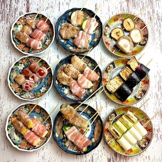 【炭火焼き】★豚巻き串★始めました♪