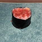 鮨 竹半 若槻 - トロタク巻き