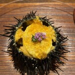 鮨 竹半 若槻 - 毛蟹とウニとトウモロコシの冷製ソース