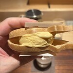 鮨 竹半 若槻 - トマトの最中アイスクリーム