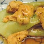緒方 - 長茄子と天草雲丹の炊き合わせ