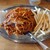 横浜ナポリタン PUNCH - 料理写真:ダブルパンチ(麺450g)・フライドポテト↑