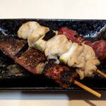 焼鳥倉沢屋 - レバー、モツ、ハツ