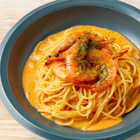 海老と濃厚ビスククリームパスタ