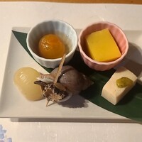 秀徳 2号店 - 前菜　磯つぶ貝が美味しい