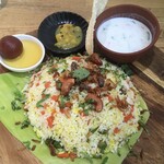 ケララキッチン - ベジタブルビリヤニwithグラブジャムン