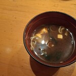 伊豆の旬 やんも - お代わりのお味噌汁です。