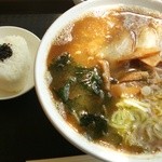 プランタンアオモリ - 煮干中華&おにぎりセット