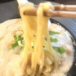 甲殻類ラーメン専門店 ムメヰ - もちもちの麺(混ぜそば用)