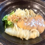 甲殻類ラーメン専門店 ムメヰ - オマールエビ味噌(平打ち麺を選択)  混ぜてこれだけで食べたい〜