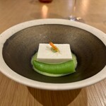 SHOTOEN - 胡麻豆腐 スナップエンドウと豆乳酢味噌