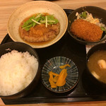 居酒屋 王道 - 日替わりのハンバーグ定食